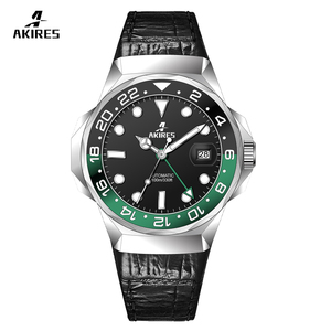 Nuovo Orologio GMT in Acciaio Inossidabile con Lancette Luminose, Cassa Personalizzata da <span class=keywords><strong>46mm</strong></span>, Movimento Nh35, Orologio Meccanico Automatico da Sub - Product Image 2
