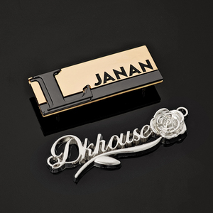Etiquetas metálicas personalizadas para accesorios de ropa, chapado en oro, grabadas, para hiyab, abaya, bufanda, zapatos, etiquetas metálicas con logotipo de marca personalizado, etiquetas metálicas para bolsos. - Product Image 5