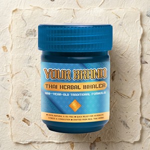 Inhalateur nasal en plastique aux herbes thaïlandaises, menthol naturel, camphre, cannelle pour le bien-être et la relaxation, authentique produit à base de plantes thaïlandais - Product Image 5