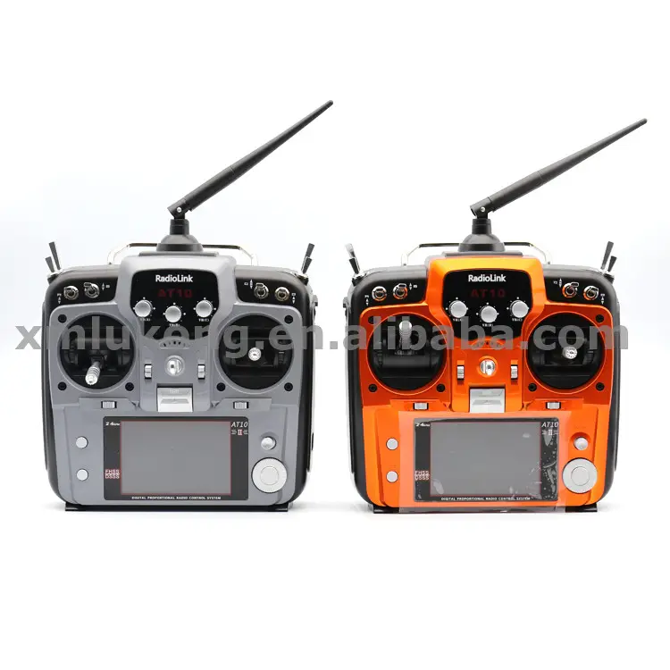 Asli RadioLink AT10 Transmitter Remote Control Sistem R10D Receiver Kembali Model untuk Helikopter RC Lain