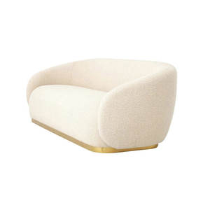 Mobilier de salon moderne Ensemble de canapés en tissu de laine faits à la main Canapé <span class=keywords><strong>Brice</strong></span> avec boucle en peau de mouton pour le salon - Product Image 3