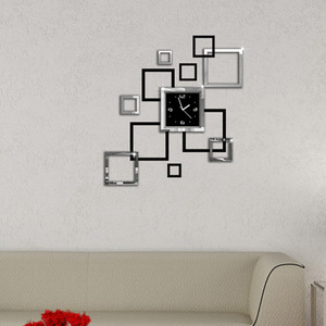 Gương bướm Đồng hồ treo tường nghệ thuật DIY 3D gương Sticker đồng hồ - Product Image 5