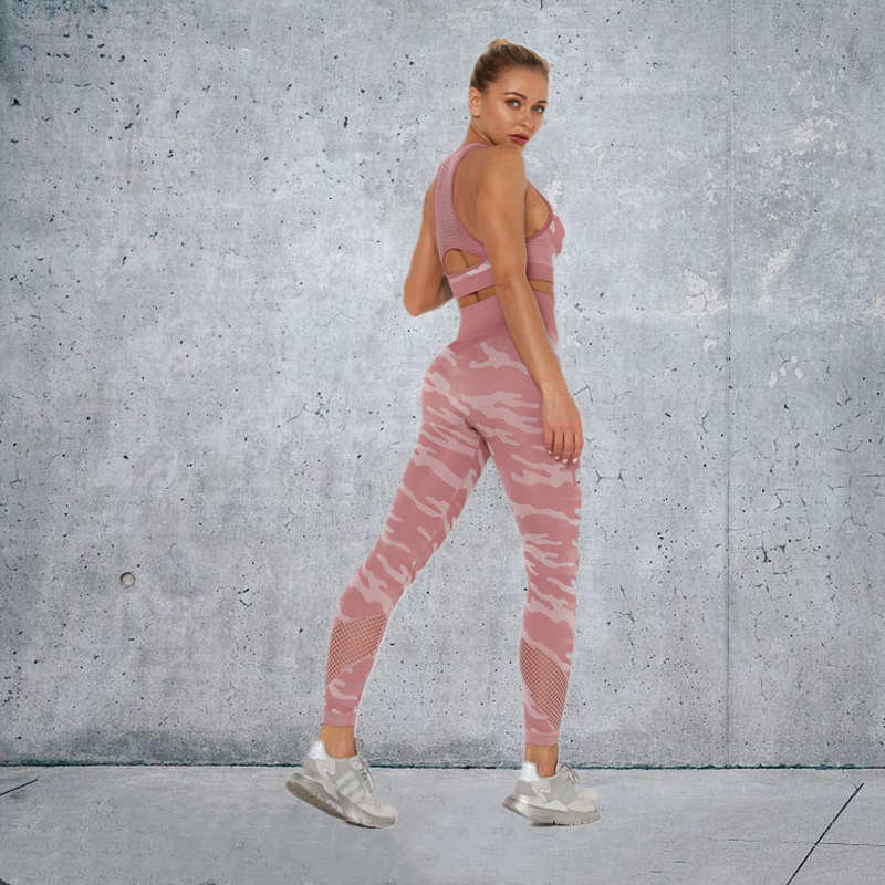 New Fashion Modern Breathable Workout Clothing Women Active Wear  Yoga Pants  BRA  6 colors comfortable