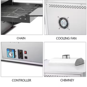 Four à pizza industriel à grande capacité, four à pizza intelligent à gaz, four à pizza à bande transporteuse - Product Image 4