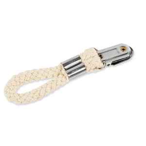 Clips <span class=keywords><strong>pince</strong></span> à serviette en boucle de coton tressé polyvalent avec <span class=keywords><strong>pince</strong></span> en métal cintre en tissu <span class=keywords><strong>pour</strong></span> la maison salle de bain cuisine dossier de rangement - Product Image 4