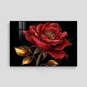 <span class=keywords><strong>Stampe</strong></span> floreali botaniche di fiori <span class=keywords><strong>Vintage</strong></span> di arte della <span class=keywords><strong>parete</strong></span> in eleganti cornici di diamanti per l'arredamento del soggiorno - Product Image 1