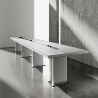 Meubles de bureau, table de conférence exécutive pour 10 personnes, bureau de bureau, table de bureau, mobilier commercial, table de salle de réunion