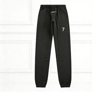 Prêt à <span class=keywords><strong>acheter</strong></span> : Ensemble de survêtement essentiel pour homme, style streetwear, en coton 100% avec capuche doublée, modèle 1977 de haute qualité - Product Image 4