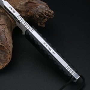 Couteau tactique de survie multifonctionnel personnalisable OEM pour le camping et la chasse, lame fixe en acier inoxydable, manche G10, DIY - Product Image 5