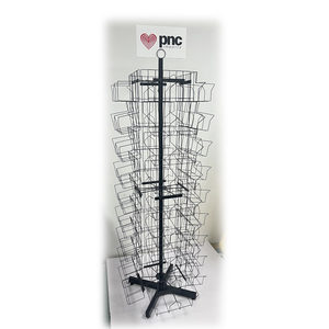 Bán buôn treo thả hiển thị xoay kim loại sắt bán lẻ kệ cho quần áo và mũ - Product Image 1