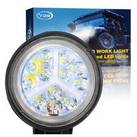 Accessoires de voiture 4 pouces 36W Large View Round Dual Color Flashing LED Work Light 12V pour Offroad Luz De Trabajo Led 4 pouces 36w