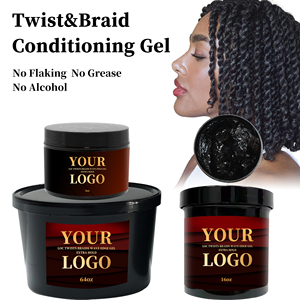 Hot Sale 16oz Shine Smooth Vegan für Edge Control <span class=keywords><strong>Gel</strong></span> Extreme Hold Benutzer definiertes Logo Styling Produkt Flechten Loc <span class=keywords><strong>Gel</strong></span> Private Label - Product Image 6