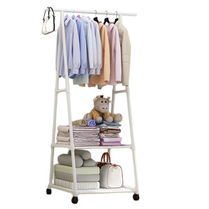 Bán Buôn Áo Giá tam giác sàn Áo ròng rọc di động nhiều lớp Móc áo đơn giản hiện đại thép không gỉ giữ quần áo khô - Product Image 6