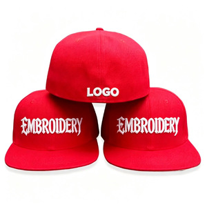 Gorras de Béisbol de Alta Calidad con 6 Paneles, Visera Plana, MOQ Bajo, Etiquetas OEM, Estilo Hip <span class=keywords><strong>Hop</strong></span>, 3D Puff, Ajustables, Bordadas y Personalizadas - Product Image 1