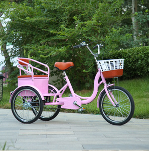 Tricycle humain transfrontalier pour personnes âgées, scooter de loisirs, véhicule de transport de marchandises et d'exercice, à pédales, pour la livraison de nourriture, capacité de charge de 150 kg, 20 pouces - Product Image 6