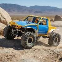 D1RC X RCRFC Ti Fury RTR Edition 1/10 Rainforest Chariot Brushless RC Rock Crawler LCG Metal Tube Chassis Roll Cage 4WS Truck