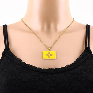 Collar con Colgante de Acero Inoxidable de Moda, Estilo Nuevo México, para Hombre y Mujer, Joyería Casual Unisex - Product Image 3