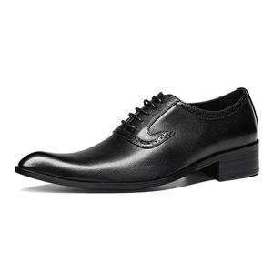Zapatos de vestir de tacón alto con punta en pico, estilo moderno, zapatos de boda para el novio, zapatos de vestir y Oxford de cuero para hombre a la moda. - Product Image 2