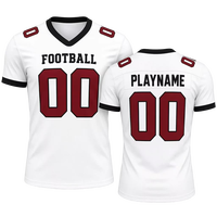Service OEM Maillot de football personnalisé avec noms et numéros brodés 100% polyester écologique respirant pour livraison directe de la marque