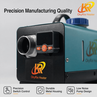 Chauffage de stationnement diesel silencieux tout-en-un OkyRie AX22H 2KW avec écran LCD numérique et télécommande, reconnaissance automatique de la tension pour camping-car