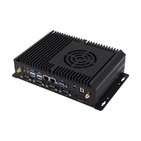 Nueva Computadora Industrial sin Ventilador, Mini PC Integrada Intel Core I5 con Doble LAN, Múltiples Puertos Seriales, SSD, Windows 10, Enchufe Estadounidense/Europeo