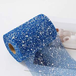 Vente flash - Rouleau de tulle à pois de neige polyvalent de 15 cm x 15 mètres pour emballages cadeaux et bouquets de mariage - Product Image 5