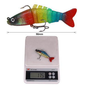 Señuelo de pesca de silicona multisegmentado XY-127 de 9 cm y 17.5 g para pesca de lubina en aguas profundas - Product Image 2