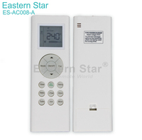 Télécommande de climatiseur BLUE STAR RG66B8(2H)BGEF, code fixe, affichage numérique LED 38KHZ, 14 touches, AC 201, ES-AC008-A