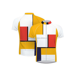 Ensemble de cyclisme Millantech en tissu italien 100 % coton, unisexe, dégradé rose-bleu, coupe aérodynamique, maillot et short à bretelles, faible MOQ - Product Image 6