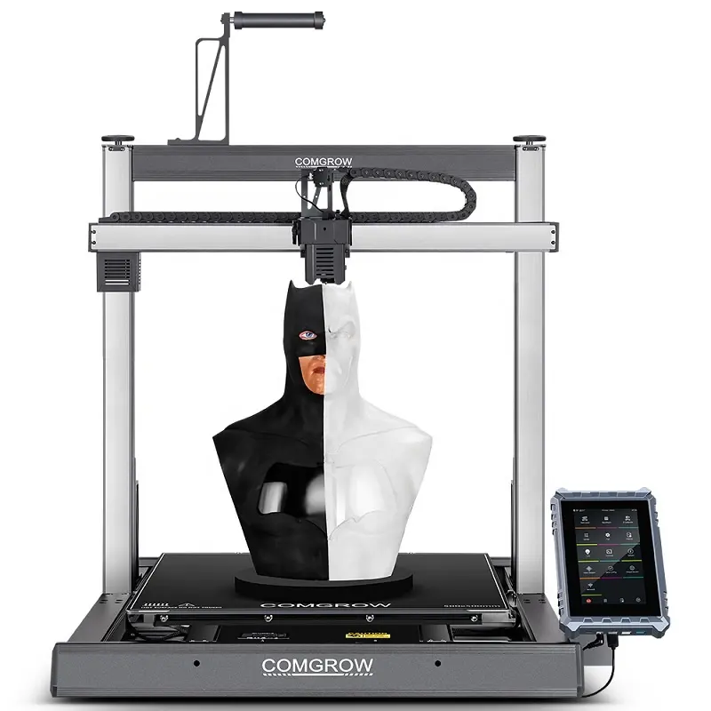 Comgrow T500 imprimantes 3D Klipper super énormes avec vitesse rapide et structure de rails linéaires imprimante 3D à filament FDM demi industrielle