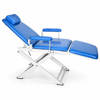 Unité dentaire portable pliable avec éclairage, spitting et options de turbine