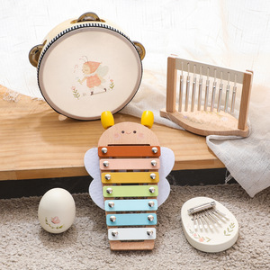 <span class=keywords><strong>Kit</strong></span> de jouets de percussion Montessori, ensemble d'instruments de <span class=keywords><strong>musique</strong></span> en bois pour bébés de plus d'un an - Product Image 5