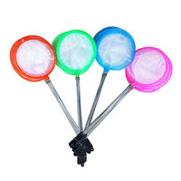 Filet à poissons pour aquarium, petit filet de pêche en nylon avec poignée en plastique pour aquarium domestique, vente chaude