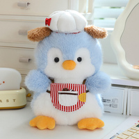 Peluche pingouin mignonne, coussin de sommeil, peluche super douce, rembourrage en coton PP, cadeau d'anniversaire pour enfants, sac OPP, tailles personnalisées