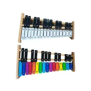 Glockenspiel Xylophone en Aluminium et Bois à 27 Tons pour Enfants, Instrument de Musique à Percussion en Gros, Jouet Musical d'Éveil Précoce - Product Image 1