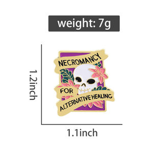 Halloween Schädel Emaille Pin Horror Ghost Brosche Punk Abzeichen Geschenk für Rucksack Kleidung Männer Schmuck Großhandel - Product Image 6