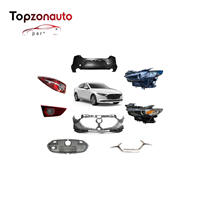 Topzonauto OEM BCKN-50-031DBB Penutup Bumper Depan untuk Mazda 3 Axela Berbahan Plastik PP Prima 2019-2025 Pemasangan Langsung Suku Cadang Bodi Mobil