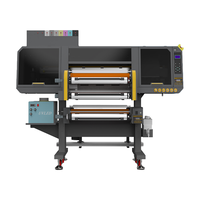 Imprimante numérique multifonctionnelle haute vitesse pour films UV DTF, autocollants et étiquettes cristallines, avec machine à plastifier tout-en-un