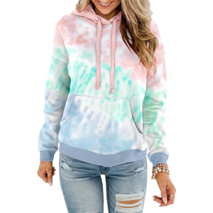 Women Hooded Sweatshirt Solid <b>Teal</b> Knitted Full Sleeve Zip-Up Breathable Fleece Winter Style 100% Cotton Pocket Embroidery - Product Image 1