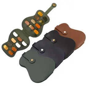 Портативный кожаный чехол для гитары с пользовательским логотипом брелок для ключей музыкальные подарки для музыкантов мужчин и женщин