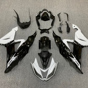 Carenado Delantero Nuevo para Motocicleta <span class=keywords><strong>Kawasaki</strong></span> <span class=keywords><strong>636</strong></span>/<span class=keywords><strong>ZX6R</strong></span> 2013-2018, Acabado Cromado ABS Negro (Marca CFP, Garantía de 3 Meses) - Product Image 1