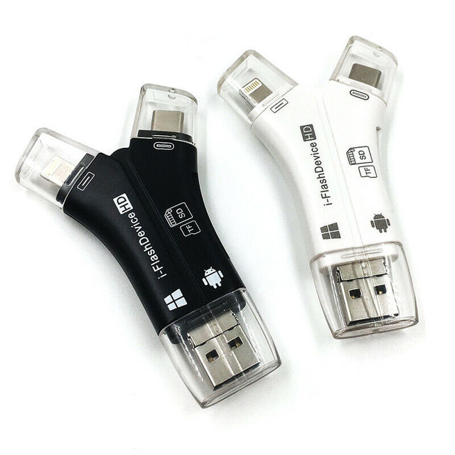 Hot Selling USB 2.0 4 in 1 Micro Usb Otg Card Reader Compatible-Sd Tf Multi Card Reader Writer for Mobile Phone Tablet