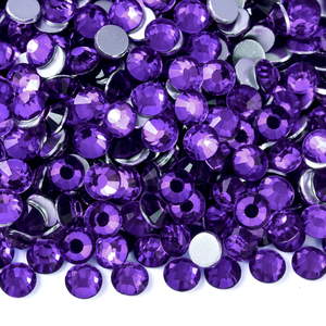 OLeeya – Strass en verre à 12 facettes, couleurs violettes scintillantes, à dos plat, non thermocollants, pour accessoires vestimentaires – Vente chaude usine - Product Image 4