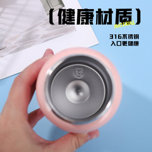 Stainless Steel Water Bottle 316 Double Wall Vacuum Insulated With Straw Portable For Travel And Daily Use - Product Image 3