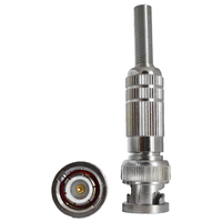 Connecteur coaxial RF BNC-JS2 en gros, fourni par l'usine, connecteur RF mâle BNC pour câble 50-2