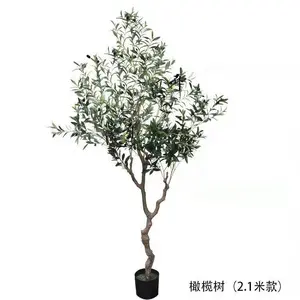 Künstliche olive baum topfpflanze innen kunststoff dekoration baum