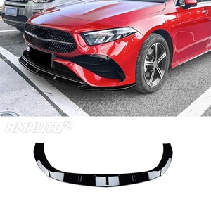 ลิ้นกันชนหน้าสำหรับรถเบนซ์ A-Class W177 A180 A200 A35 AMG สำหรับรถเบนซ์ A-Class W177 A180 A200 A35 AMG 2023+ ชุดแต่งสปลิตเตอร์กันชน - Product Image 1