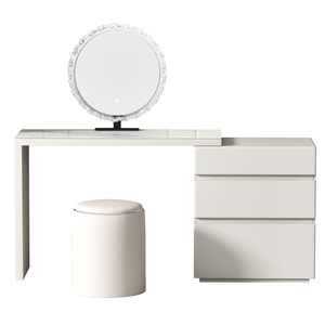 Nouvelle Coiffeuse Moderne 2026 avec Miroir – Table de <span class=keywords><strong>Maquillage</strong></span> Blanche Élégante pour Femmes et Filles - Product Image 5