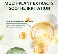 Soin intime vaginal à l'aloe vera, marque privée, pour peaux sensibles, apaise les rougeurs, réduit les gonflements, soulage les démangeaisons, répare et hydrate, lavage Yoni
