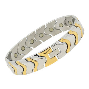 P166 High Quality Customizable Stainless Steel Charm <b>Magnetic</b> <b>Bracelet</b> for Men <b>Women</b> Unisex - Product Image 4